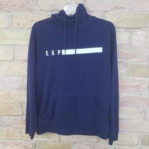 Express Navy Blue EXP Medium Sweatshirt Hoodie